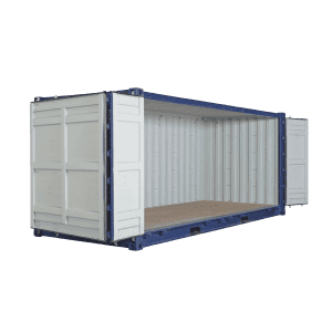 tiene únicamente una puerta lateral, o el modelo Flat Rack, que solo cuenta con dos soportes, uno en cada extremo, es decir, no tiene ni techo ni paredes.