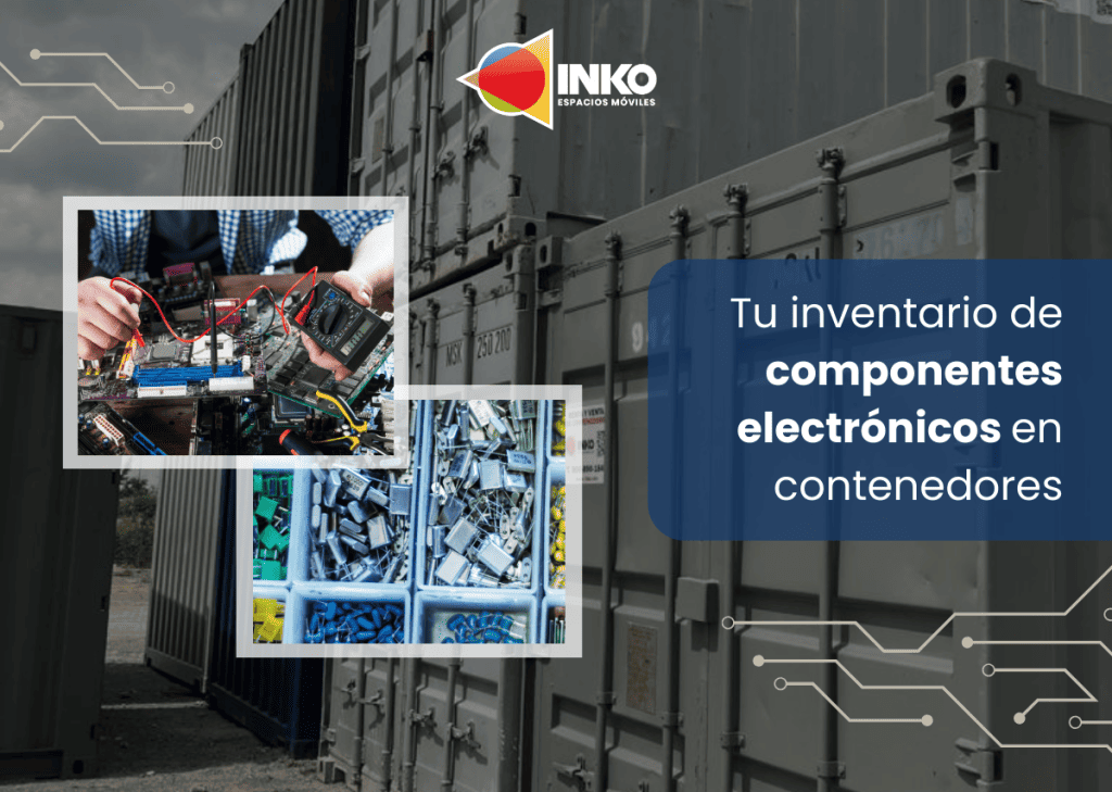 Tu inventario de componentes electrónicos en contenedores